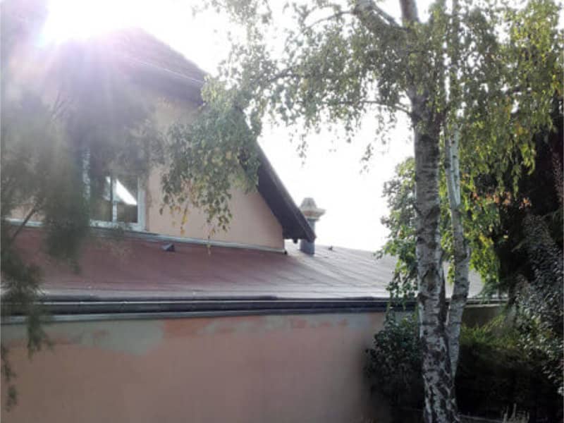 Toiture à faible pente